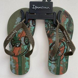 Ipanema Boy's Flip  Flop Sandals Army Green